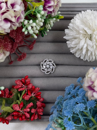 Evelyn American Diamond Ring (Adjustable)