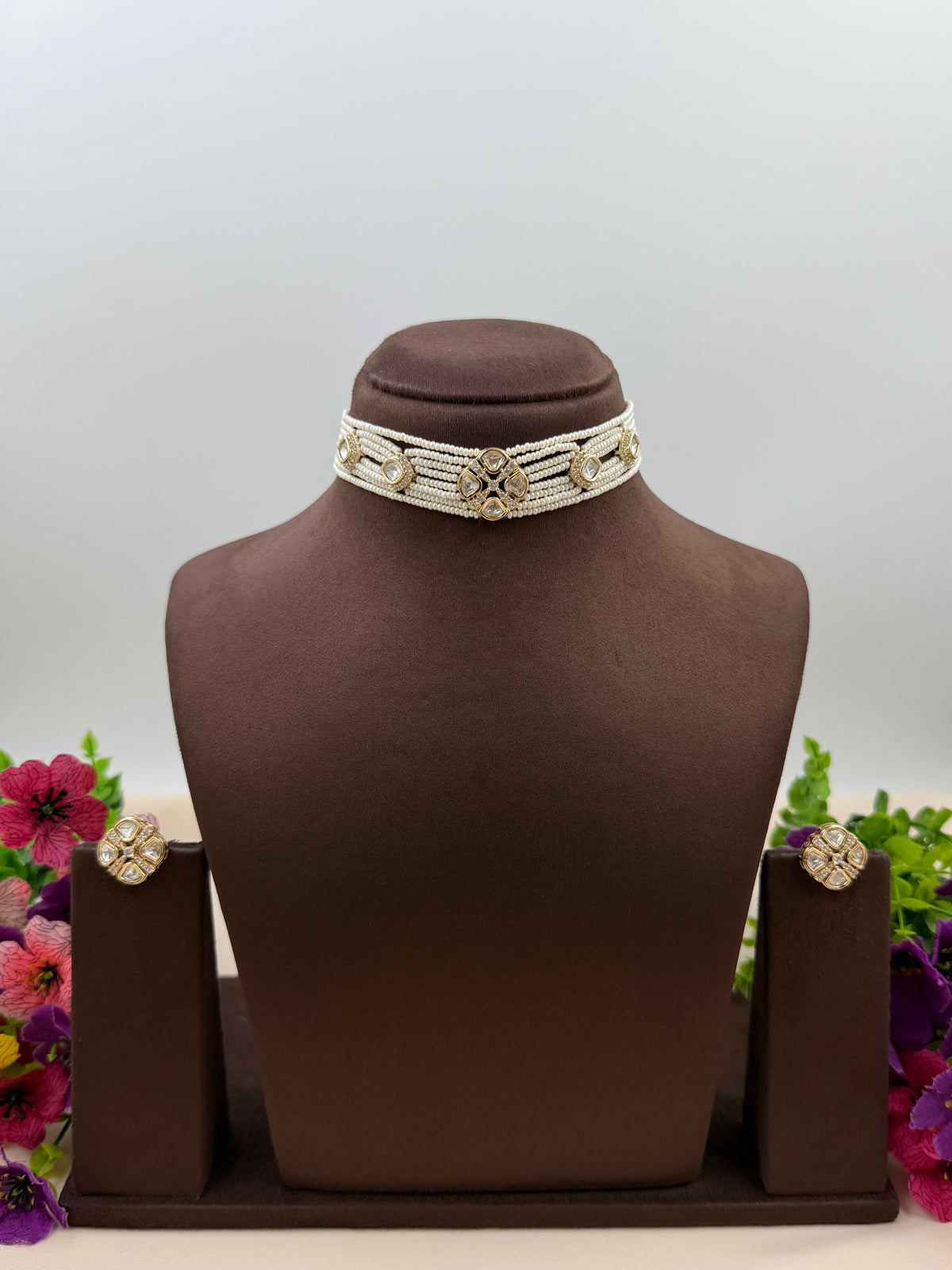Ananya Moissanite Choker Necklace Set