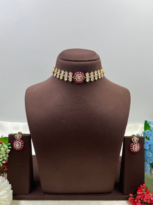 Zoya Moissanite Choker Necklace