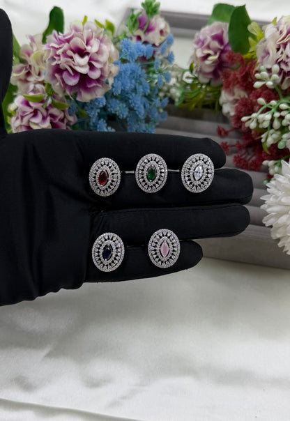 Eloise American Diamond Ring (Adjustable)