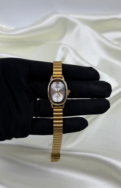 Ruhi Gold Stainless Steel Watch (Adjustable)