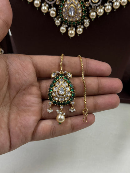Revati Victorian Moissanite Choker Necklace Set