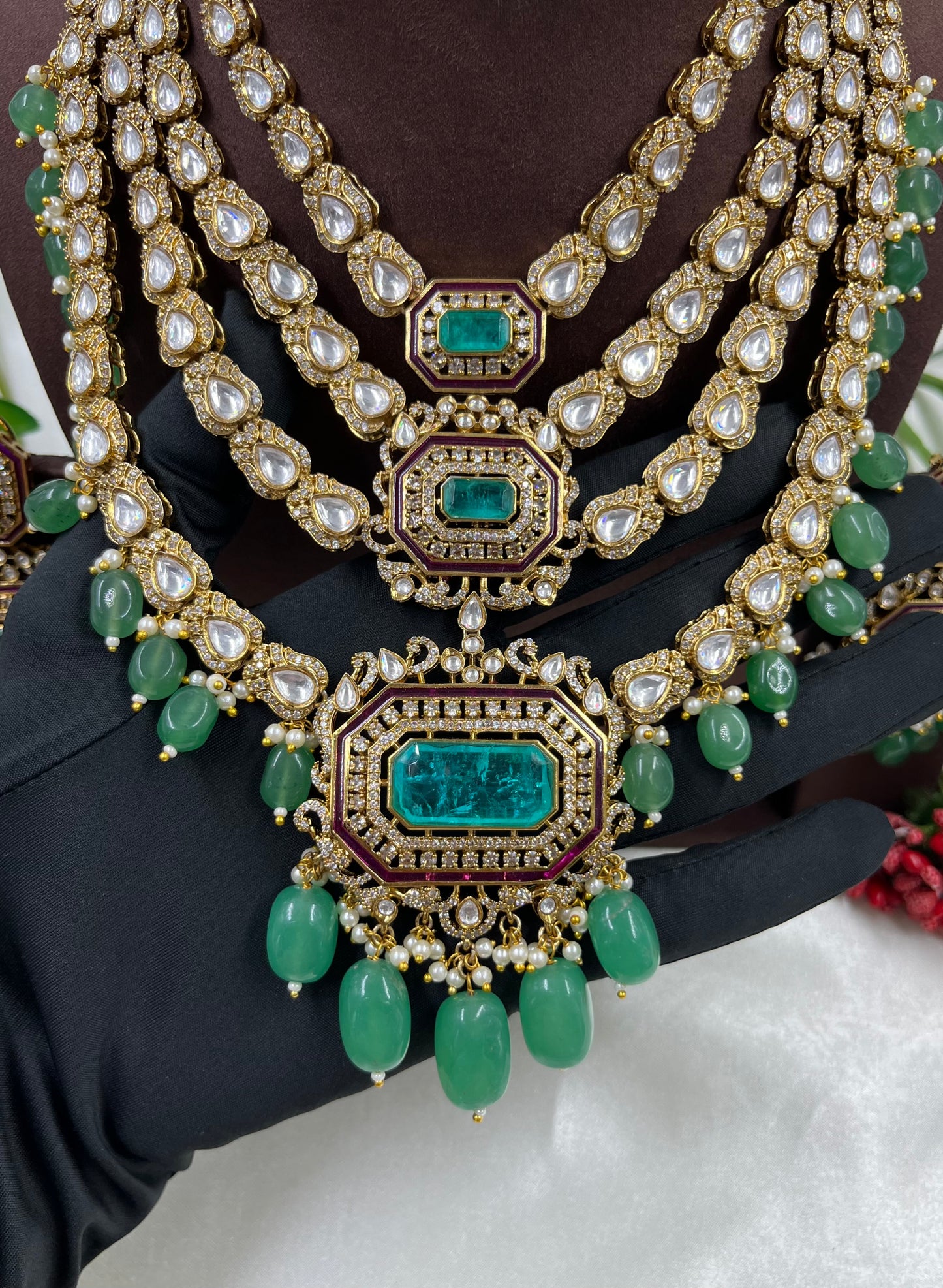 Nisha Semi Long Necklace Set