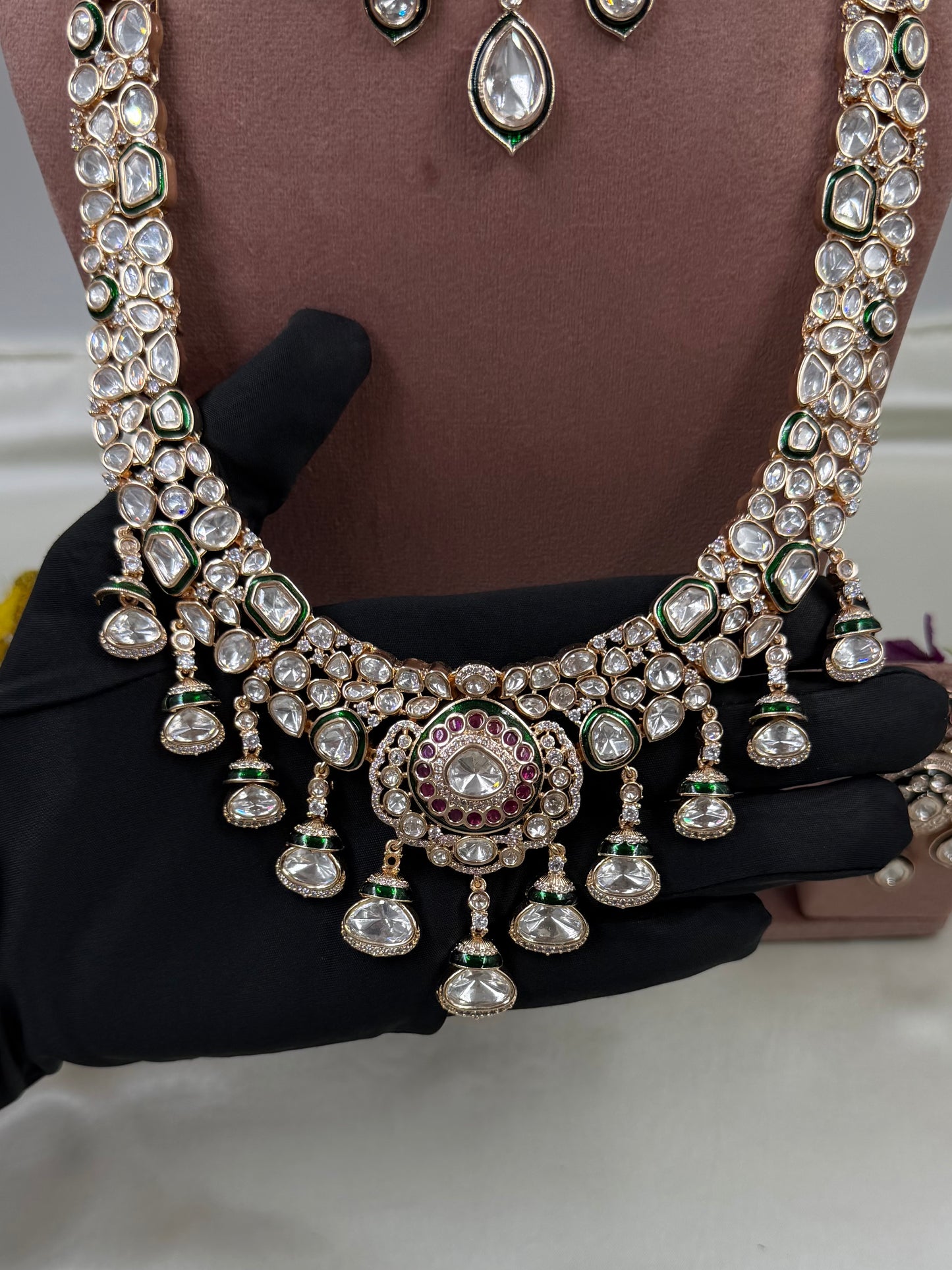 Nidhi Moissanite Premium Combo Set
