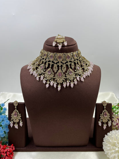 Rashmika Victorian Choker Necklace Set