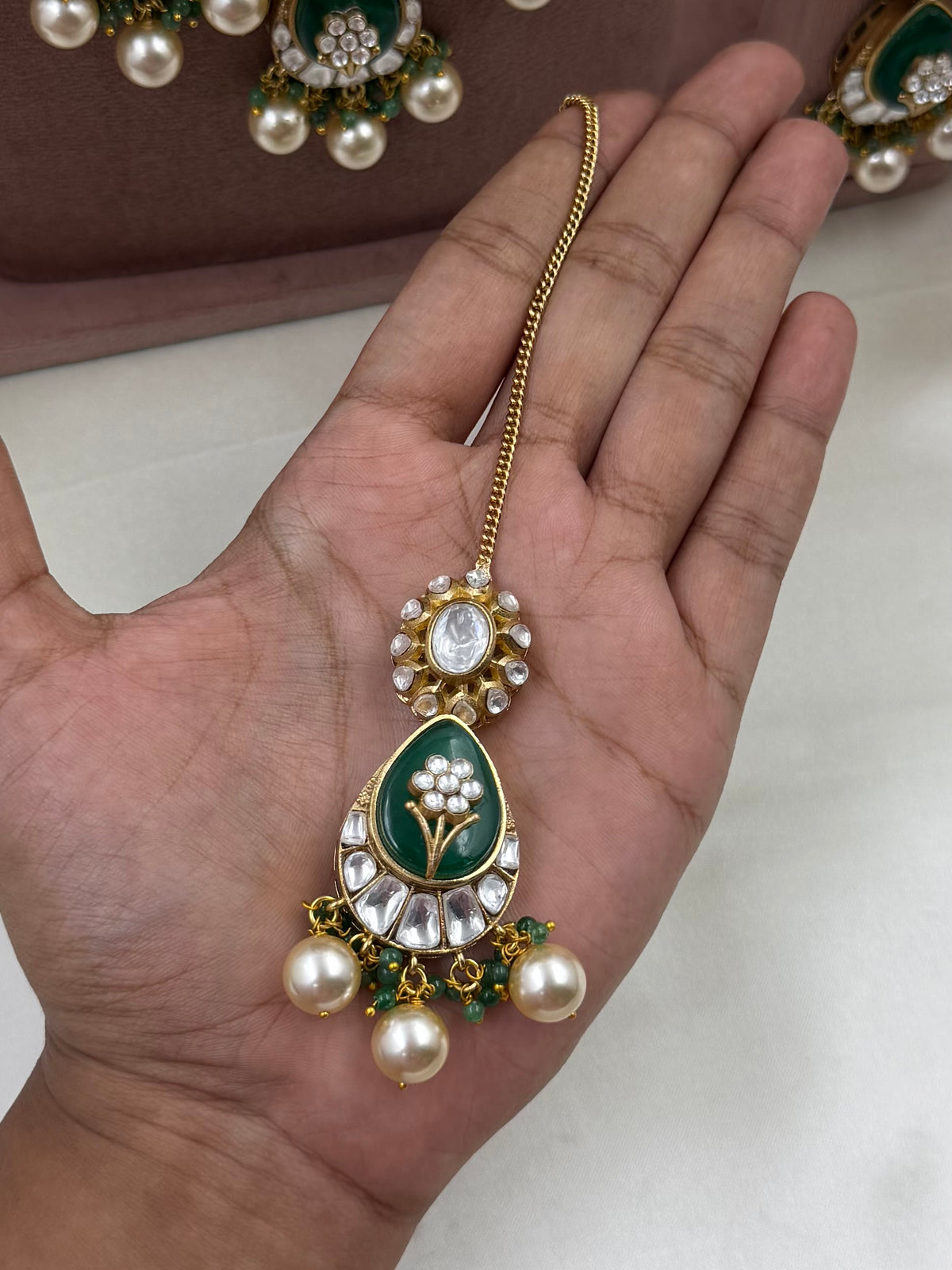Trishala Maharani Polki Long Necklace Set