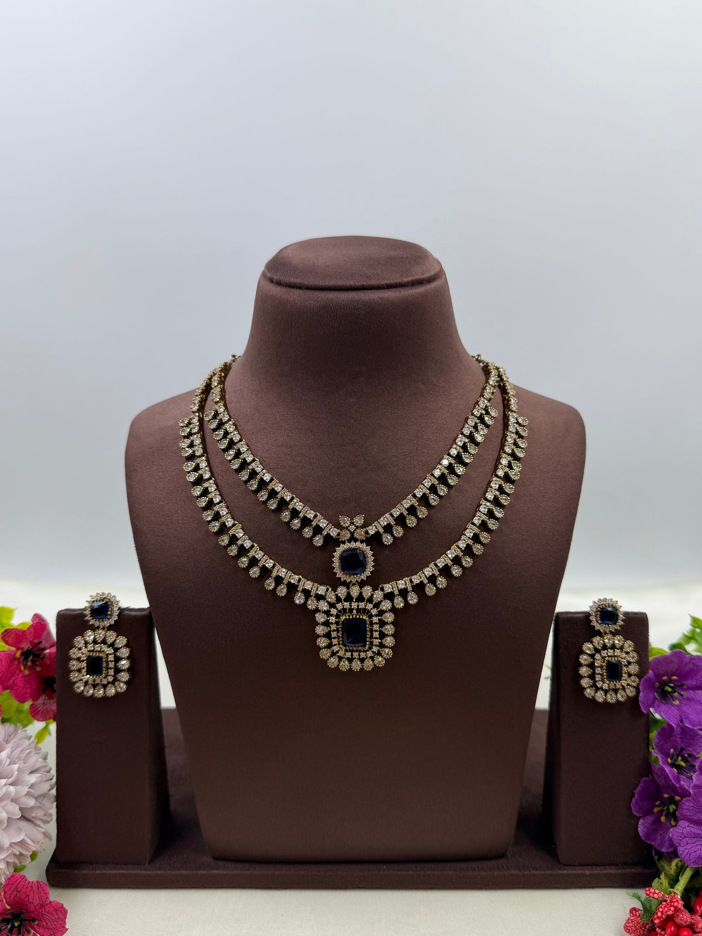 Anushka Victorian Premium Double Layer Necklace