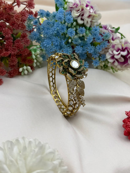 Priyanka Victorian Moissanite Kada (Openable)