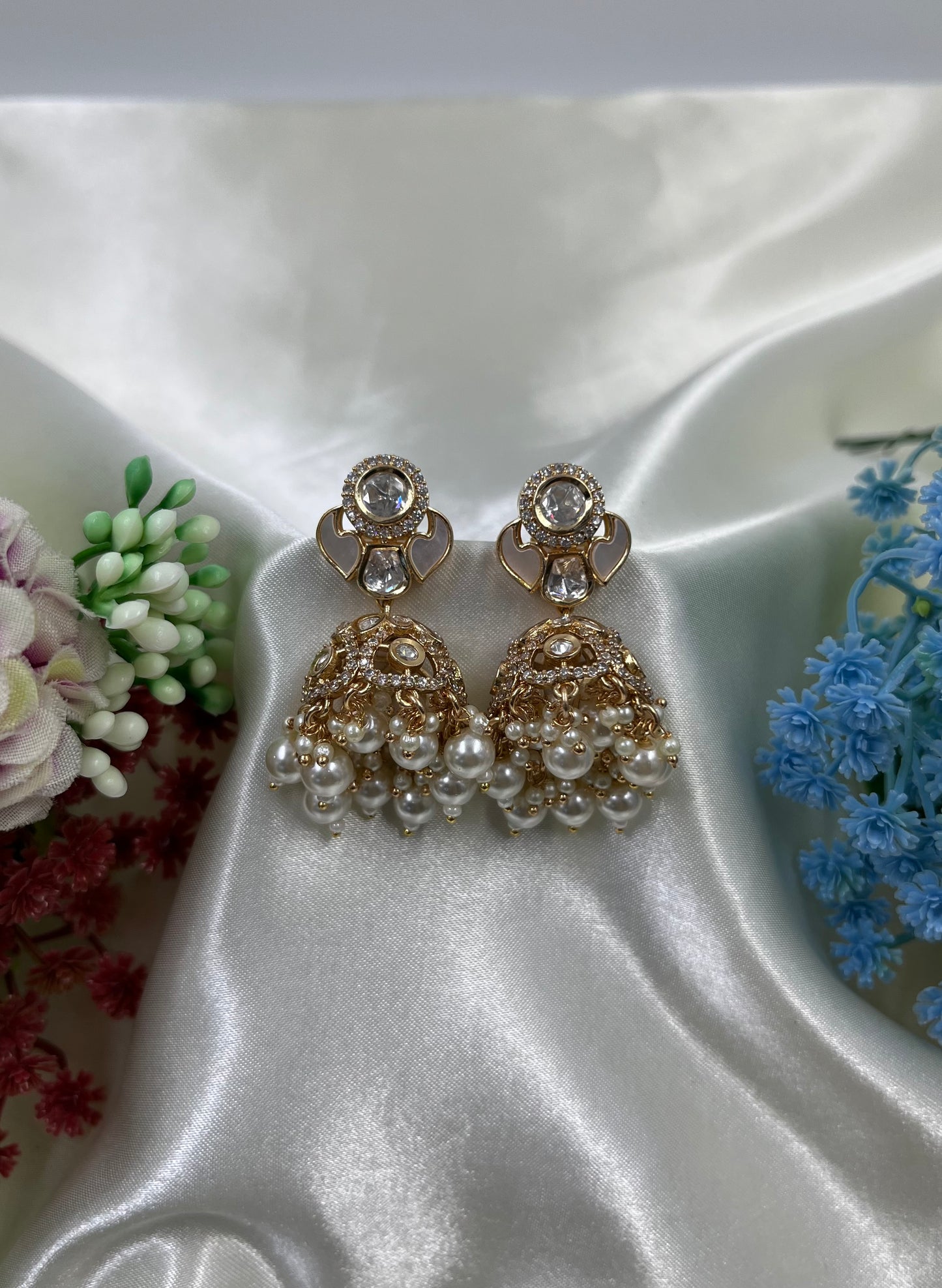 Divya Moissanite Premium Jumka