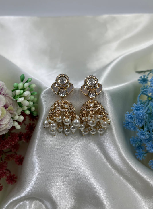 Divya Moissanite Premium Jumka