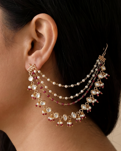 Madhuri Moissanite Earchain