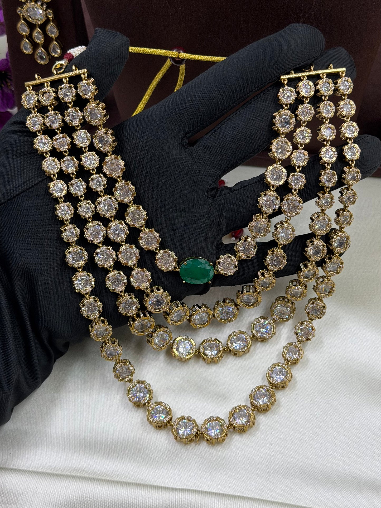 Sarangi Victorian Premium Four Layer Necklace