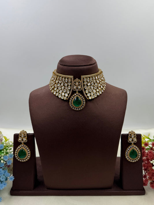 Anvi Jaipuri Kundan Set