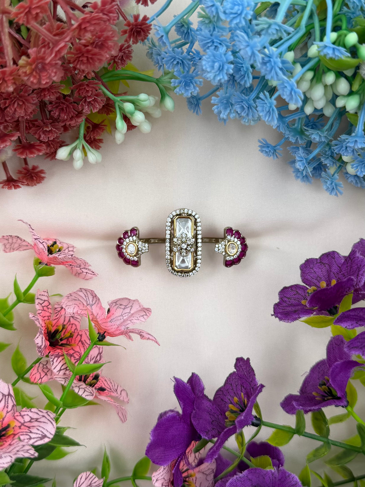 Aparna Victorian Ring (Adjustable)
