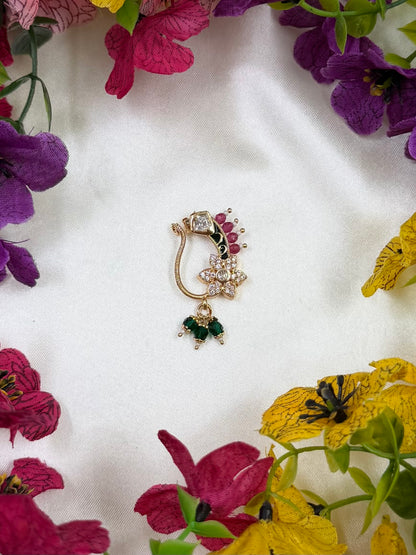 Drishti Moissanite Nose Ring