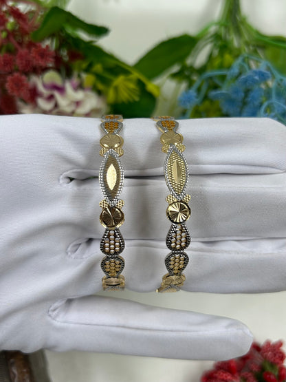 Jigna Premium Two-tone Bangles