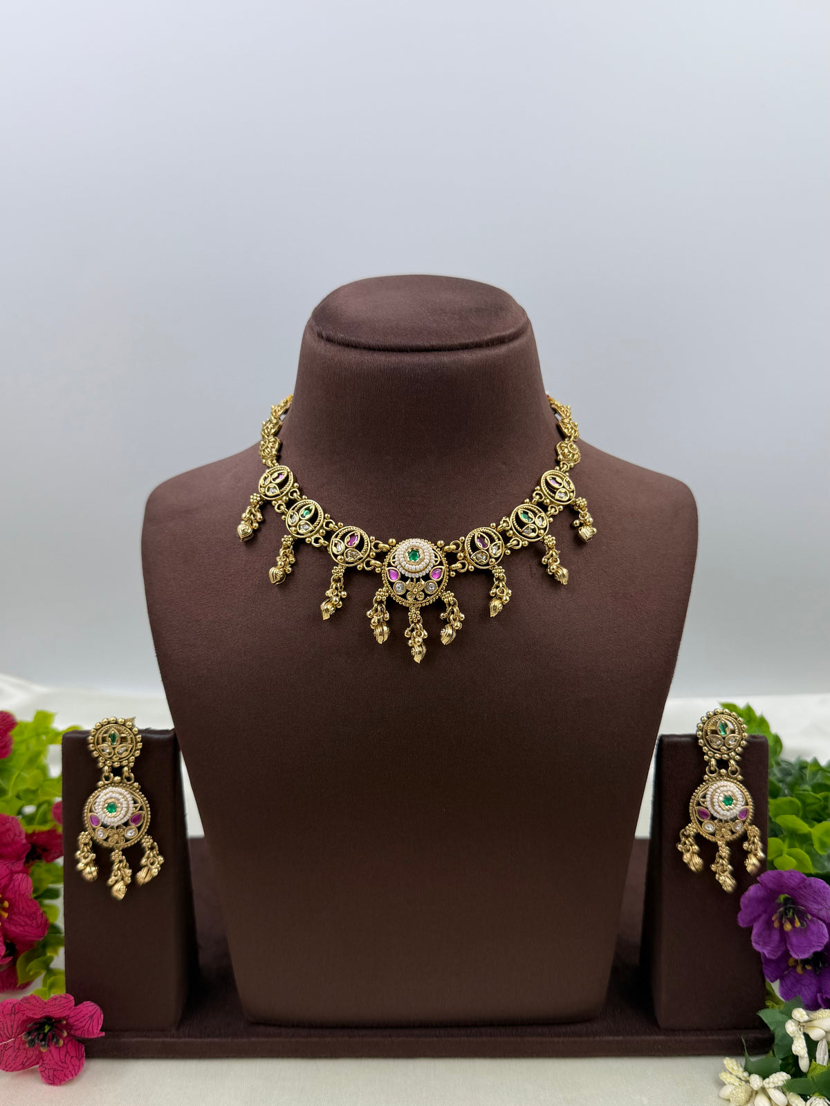 Nalini Heritage Delicate Necklace Set