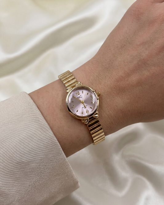Prerna Gold Stainless Steel Watch (Adjustable)