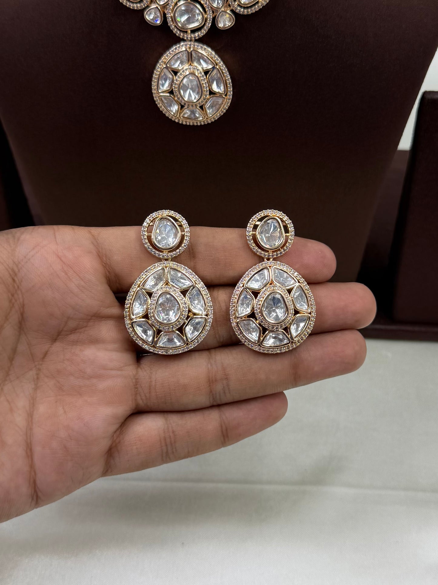 Divya Moissanite Necklace Set