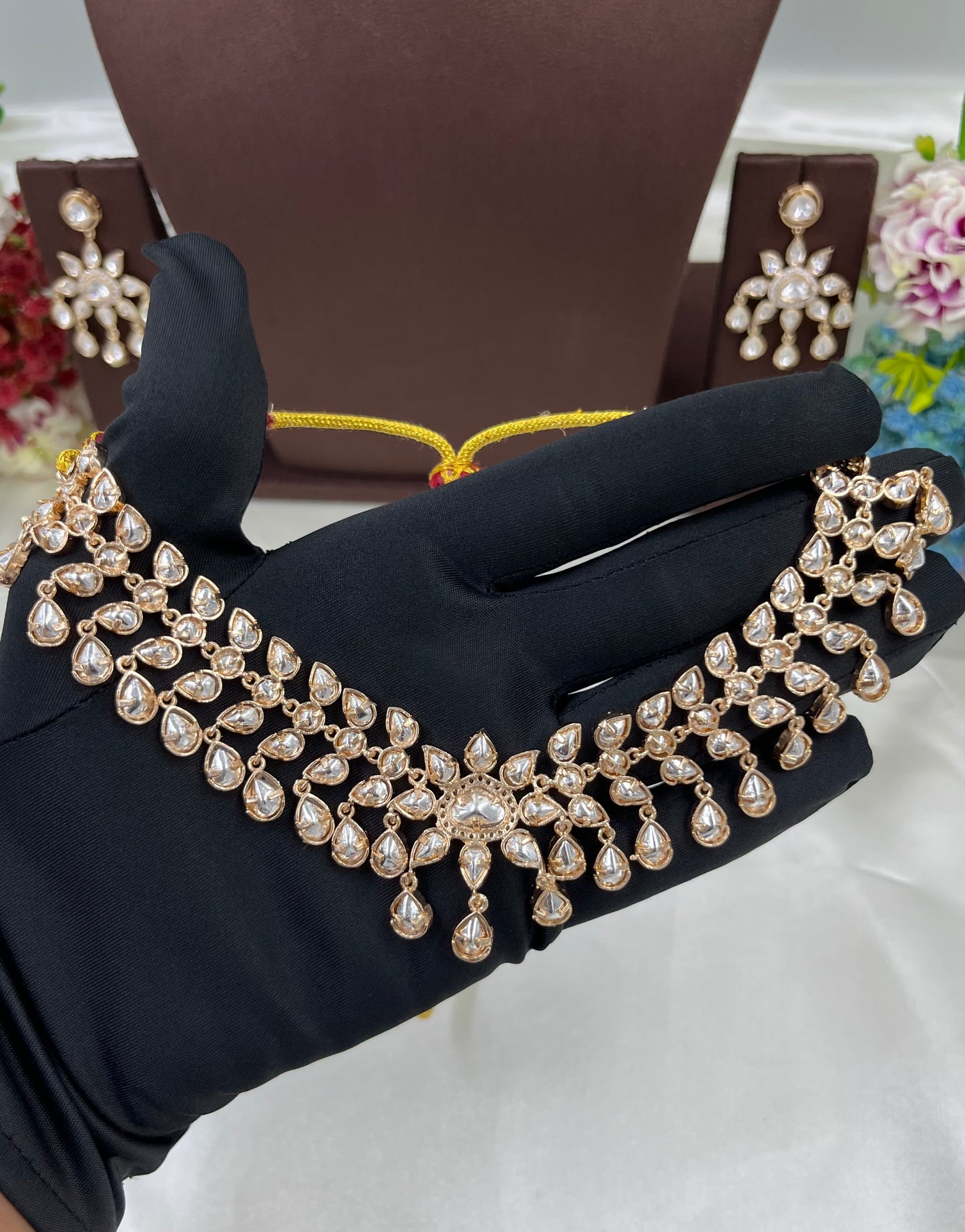 Nuk Moissanite Drop Delicate Necklace