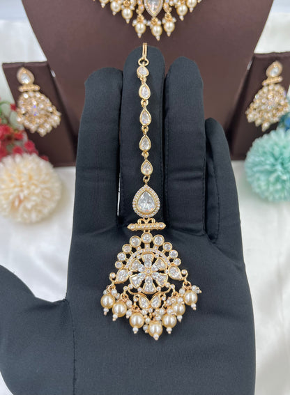 Ziva Premium Moissanite Kundan Necklace