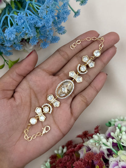 Rubina Moissanite Bracelet (Adjustable)