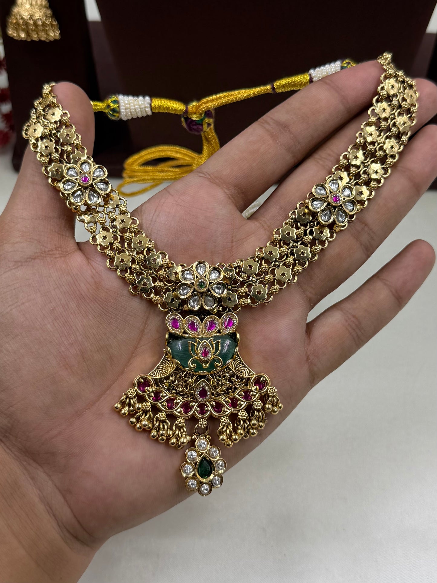 Renuka Premium Chorski Necklace Set