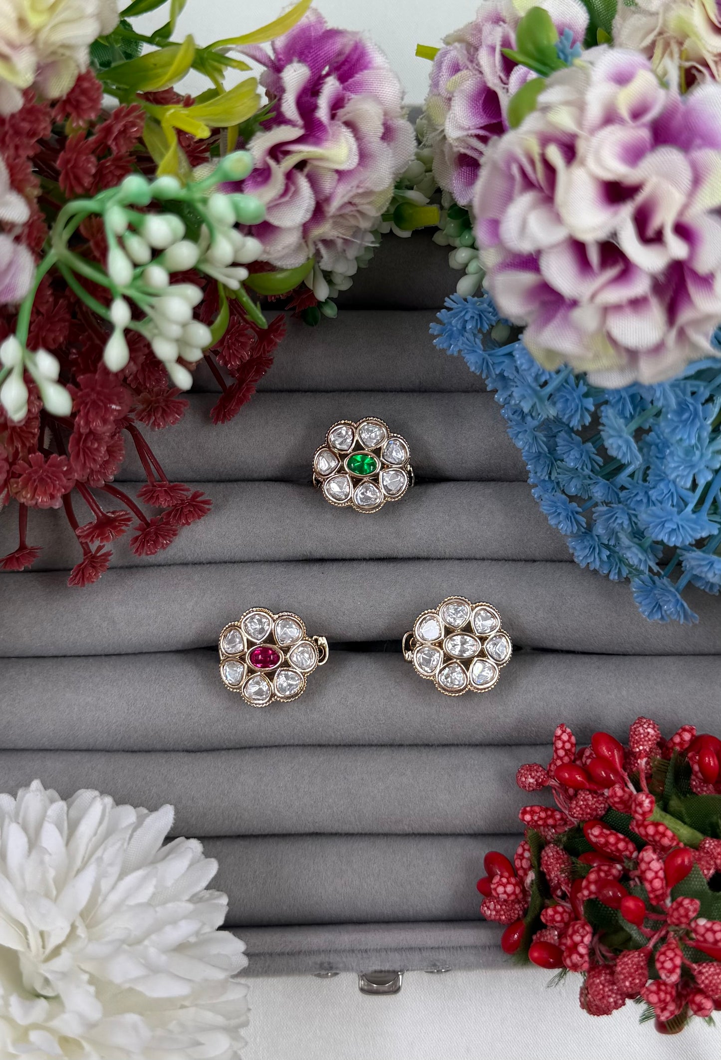 Bharati Moissanite Ring (Adjustable)