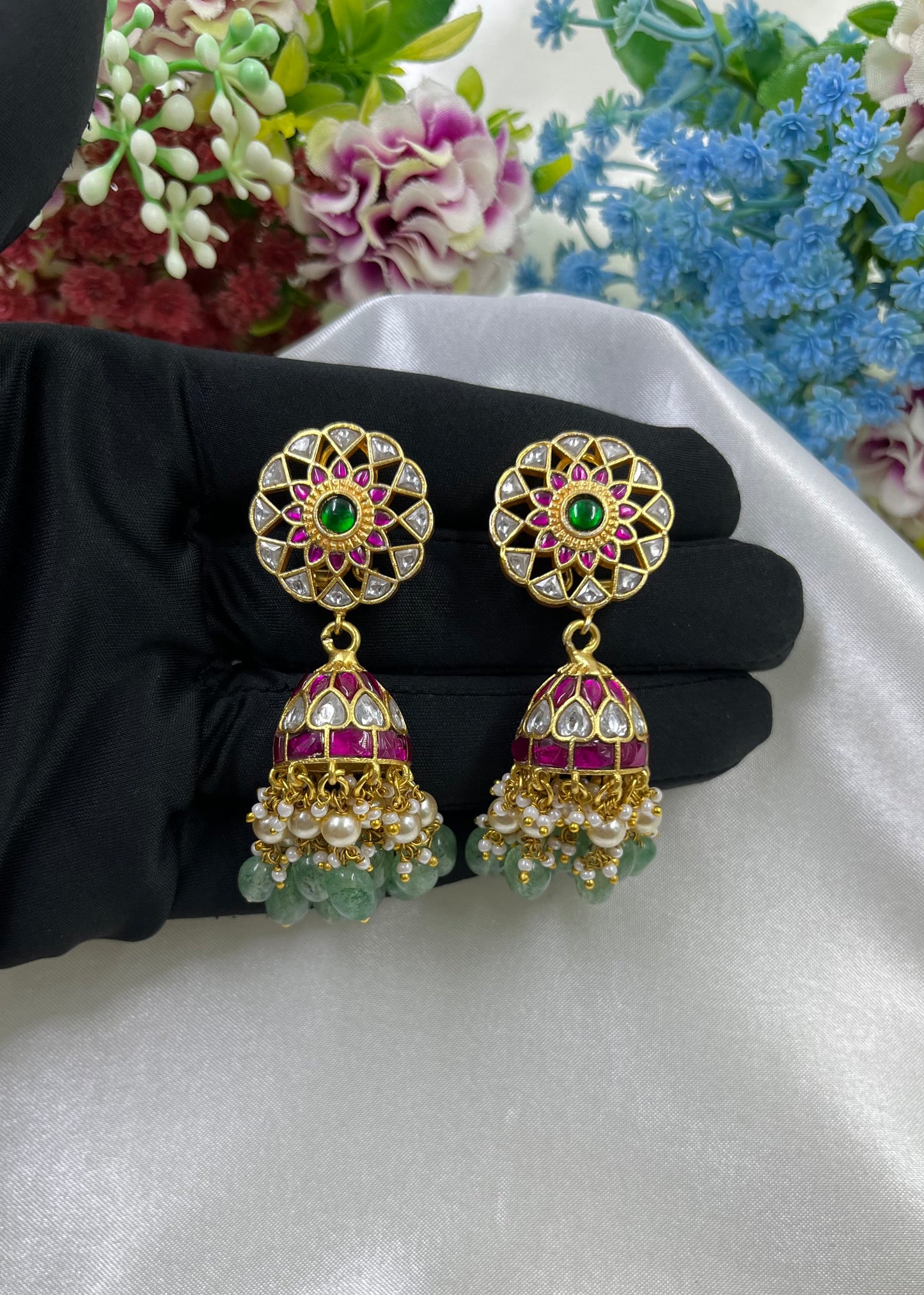 Ganga Jadau Pachi Kundan Jumka