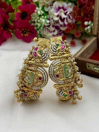 Shreya South Temple Bangles (Openable)