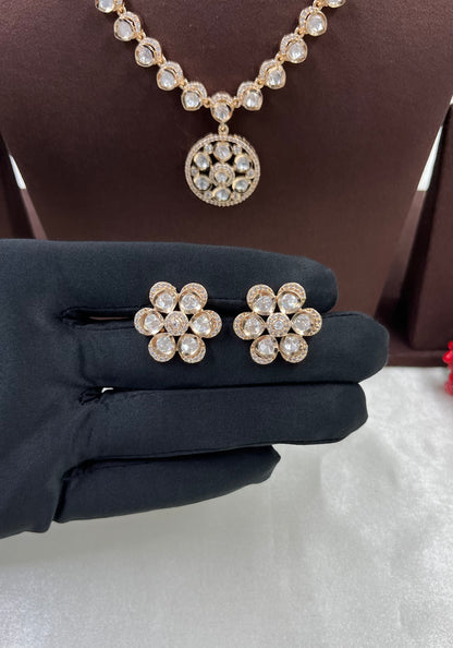 Deepti Moissanite Delicate Necklace