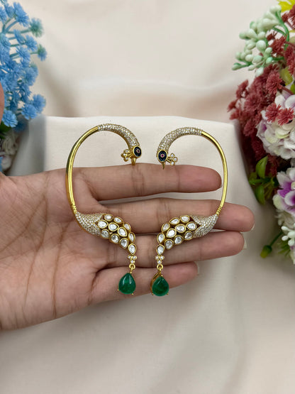 Vinita Peacock Chorski Earcuff