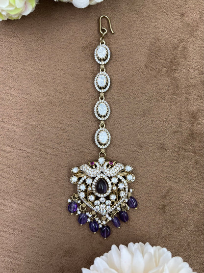 Rajsi Kundan Maang Tikka