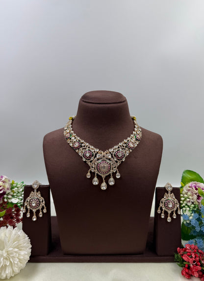 Kalindi Moissanite Necklace Set
