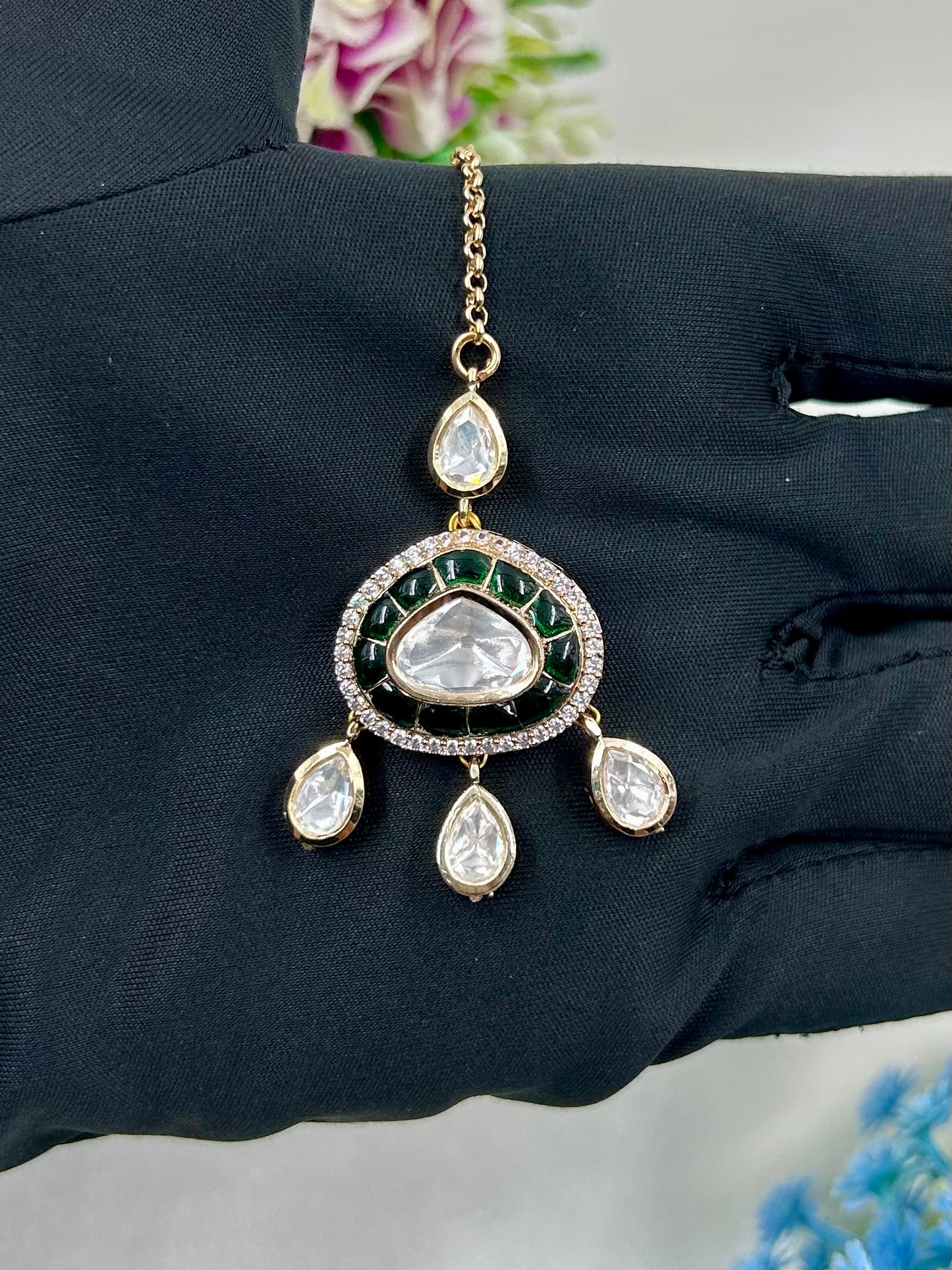 Manisha Moissanite Mang Tika