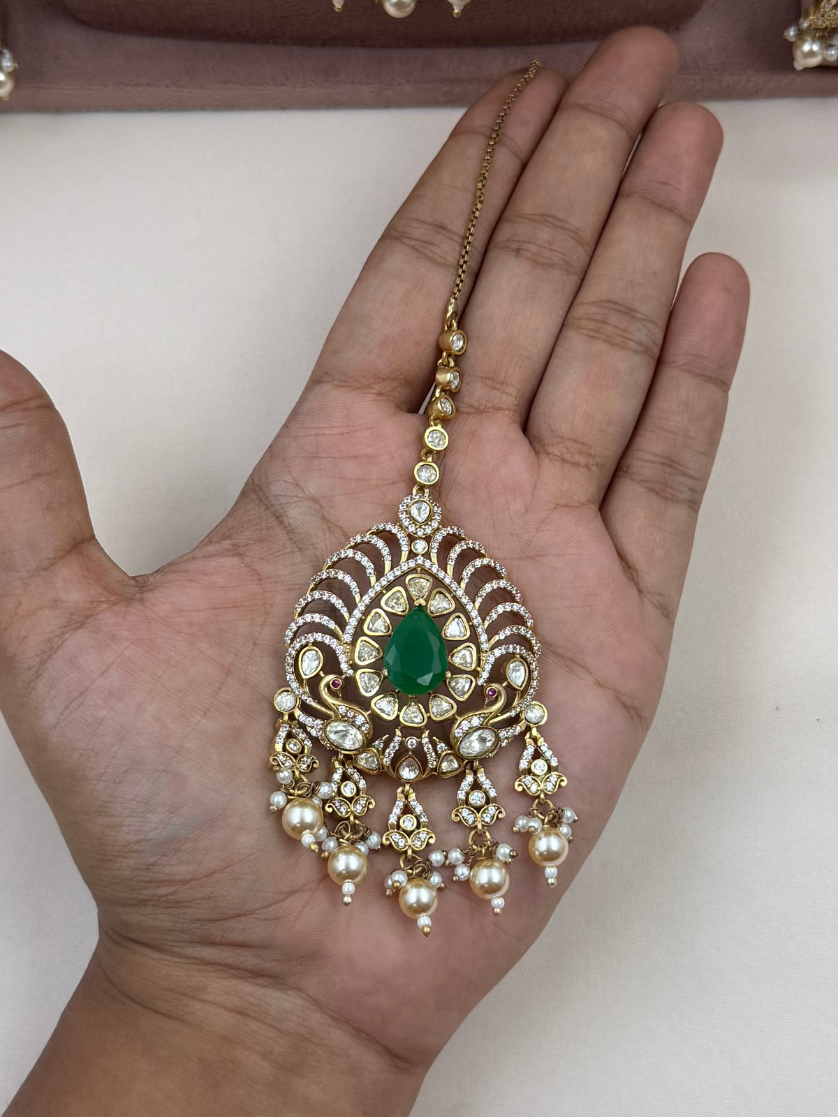 Anupama Royal Mayura Long Necklace Set
