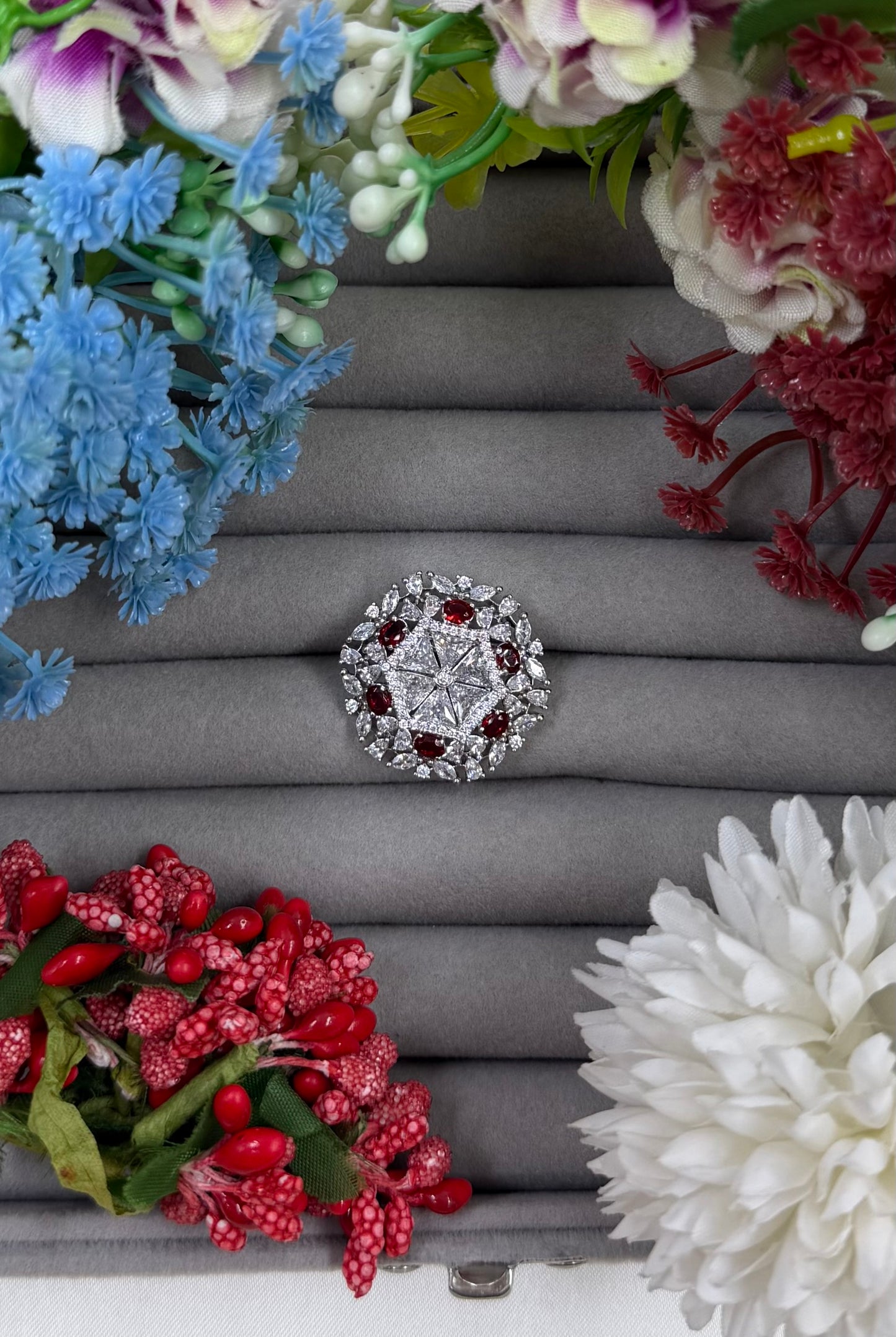 Sabrina American Diamond Ring (Adjustable)