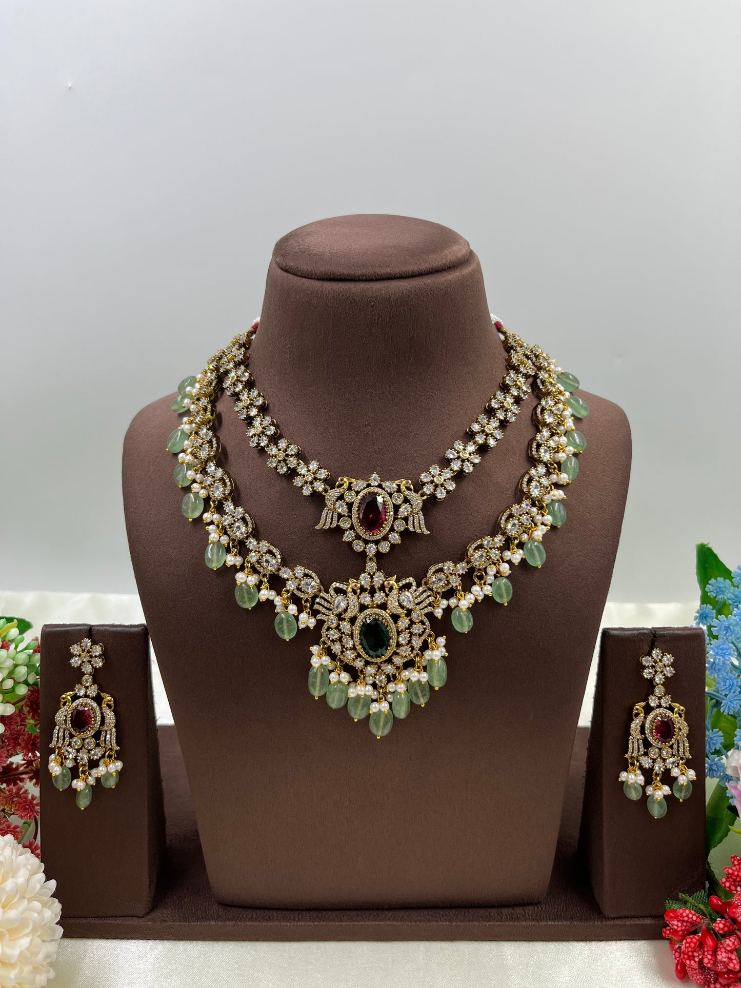 Shrevali Layered Moti Necklace