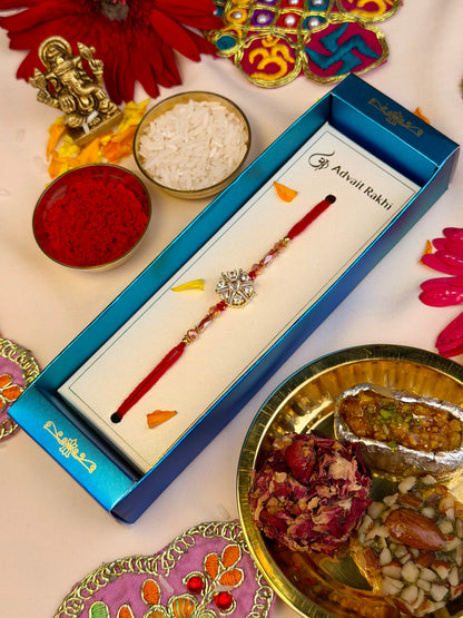 Luxe Flower Spinner Rakhi