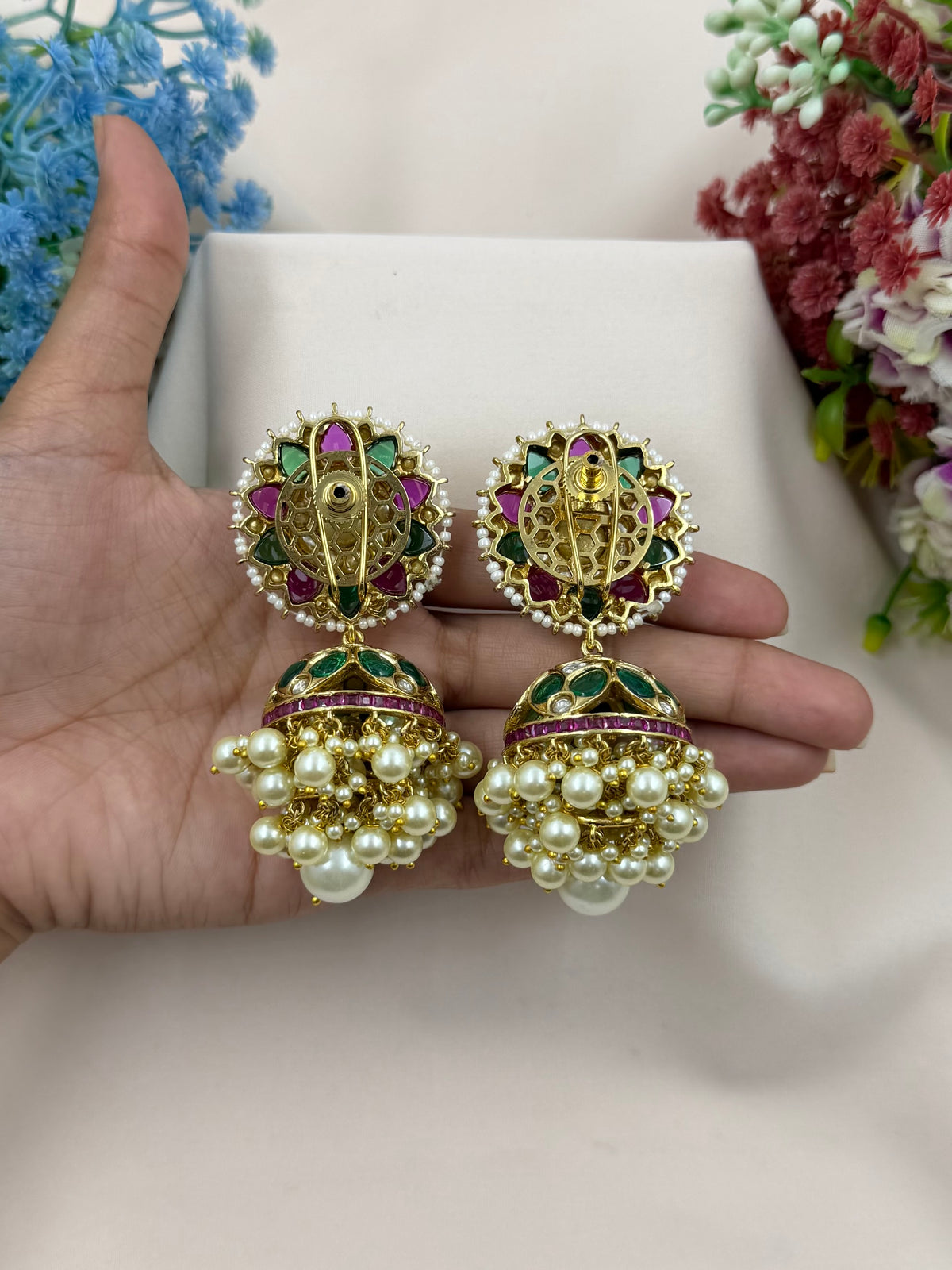 Geeta Premium Motiyara Jhumka