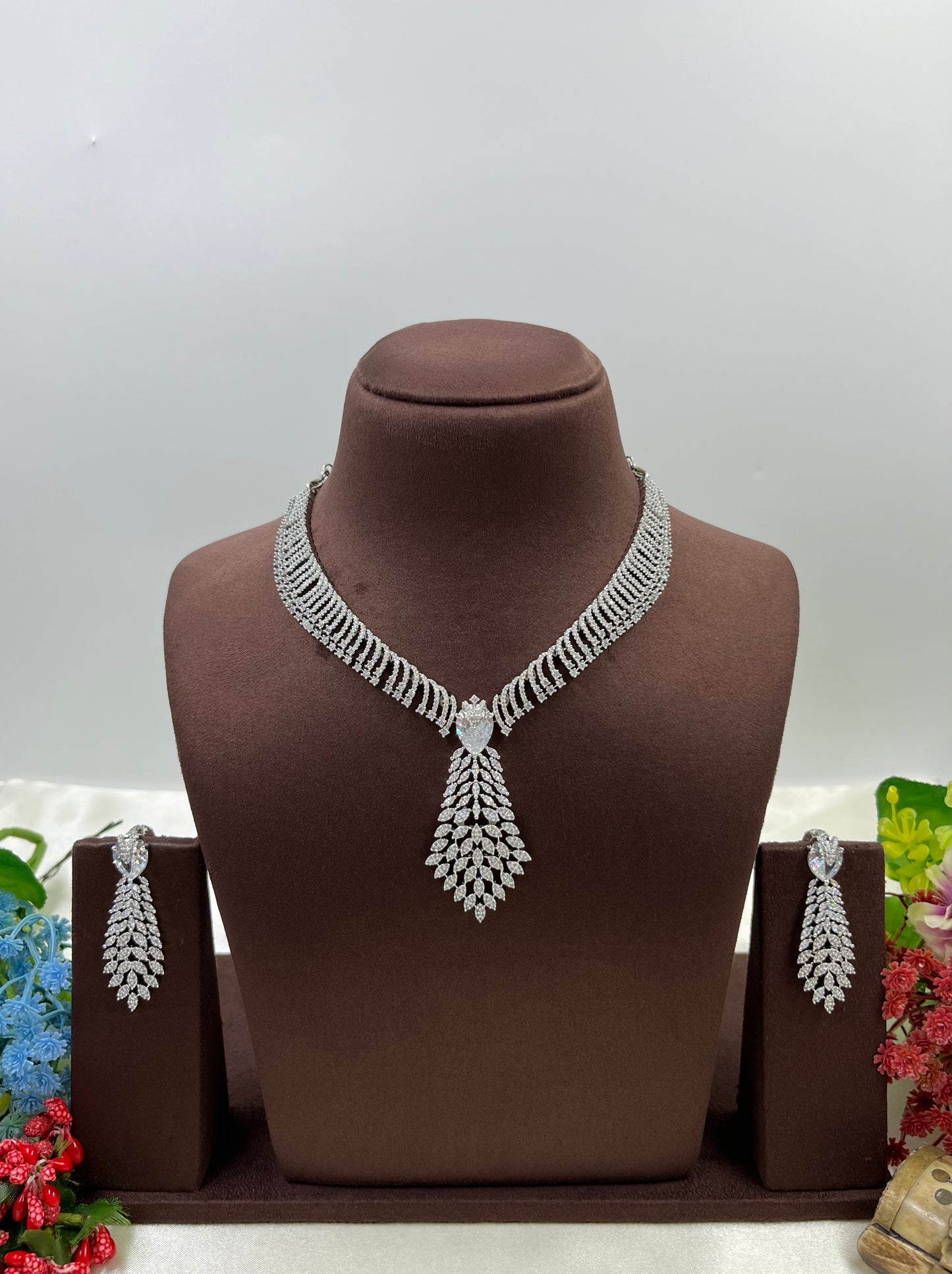 Rubina American Diamond Premium Necklace