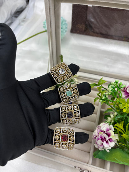 Natasha Premium Victorian American Diamond Fingering