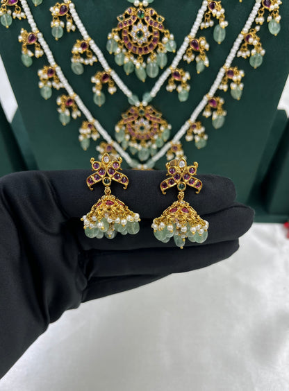 Maharani Five Layers Premium Pearl Set