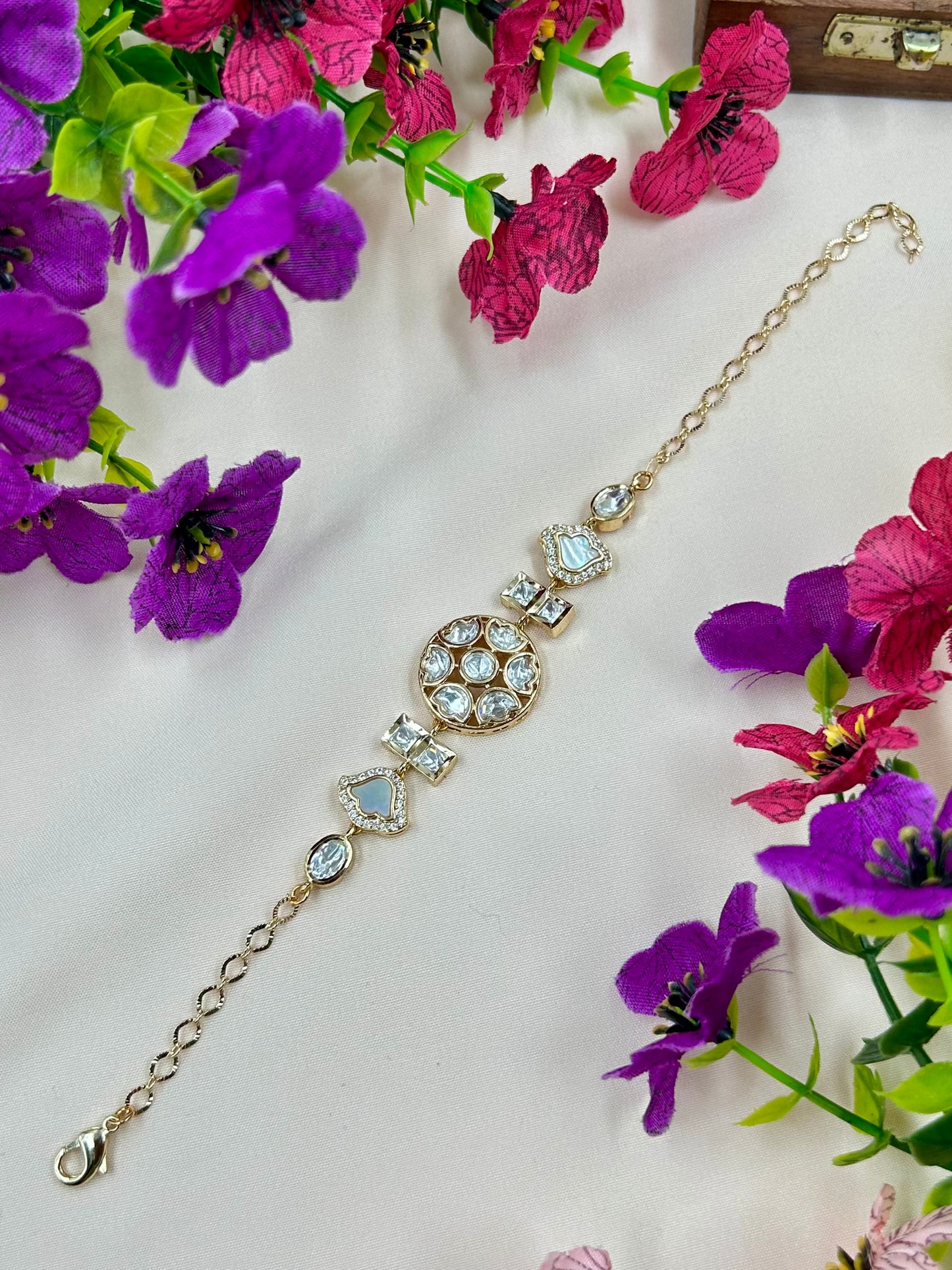 Riddhi Moissanite Bracelet (Adjustable)