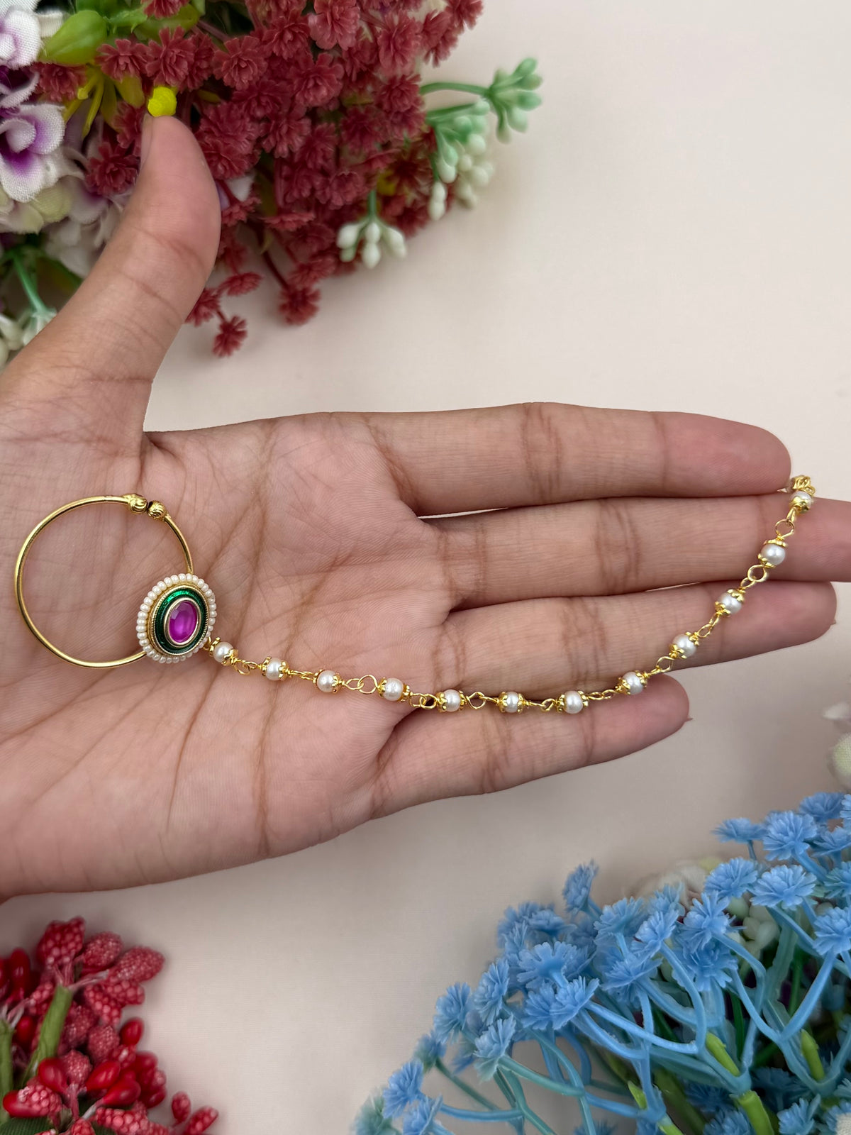 Nanda Traditional Indian Nose Ring
