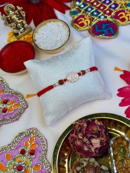Gold Carat Om Rakhi
