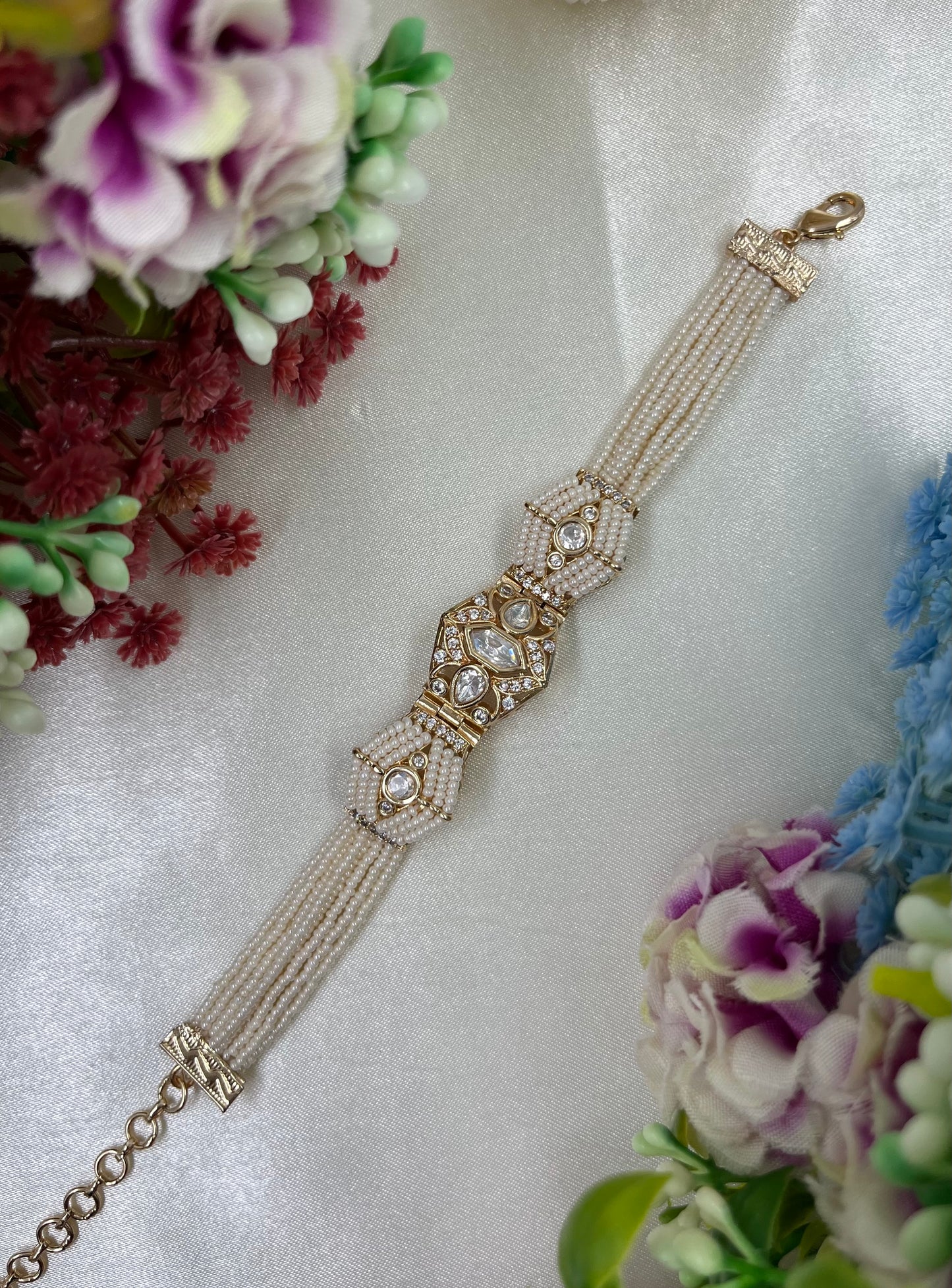 Rachna Moissanite Moti Bracelet