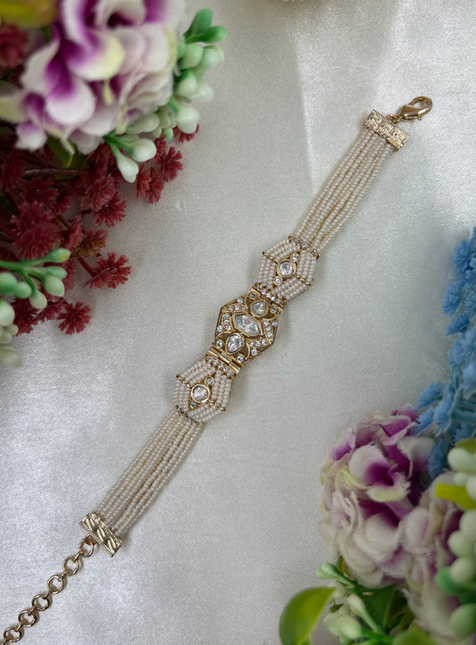 Rachna Moissanite Moti Bracelet