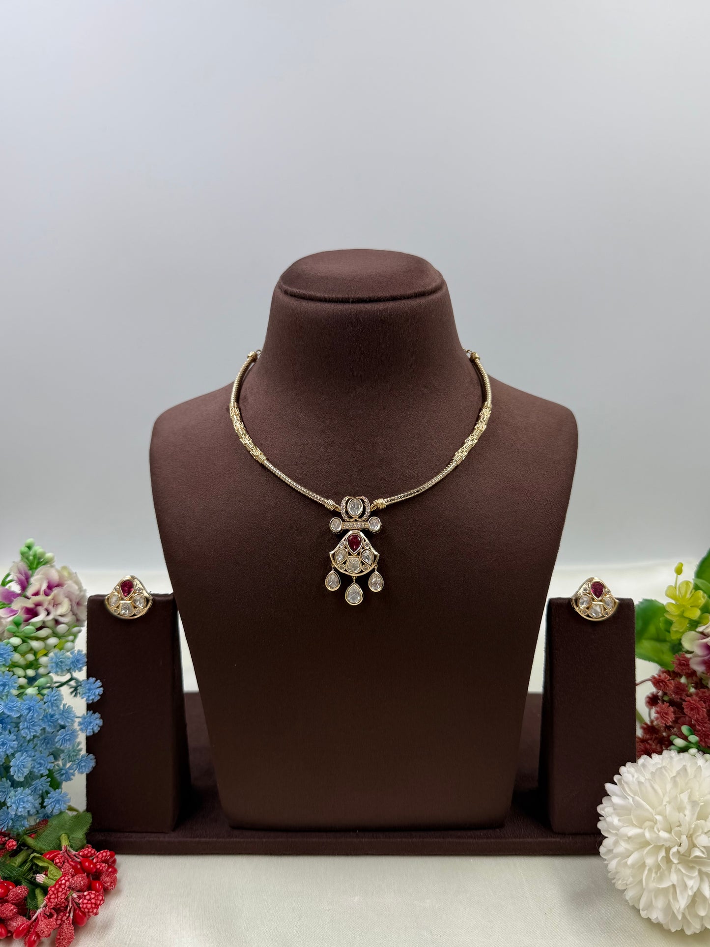 Jasmine Moissanite Hasli Necklace