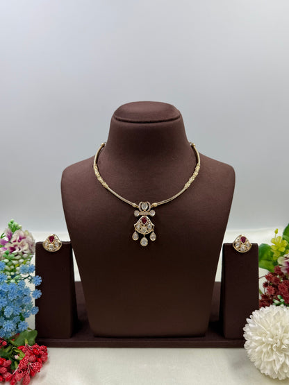 Jasmine Moissanite Hasli Necklace
